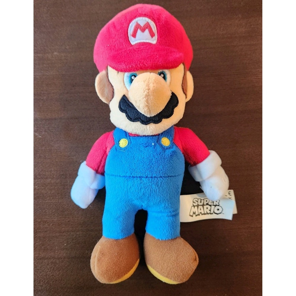 Mario Plush Super Mario Jakks Pacific 9" Stuffed Toy Nintendo